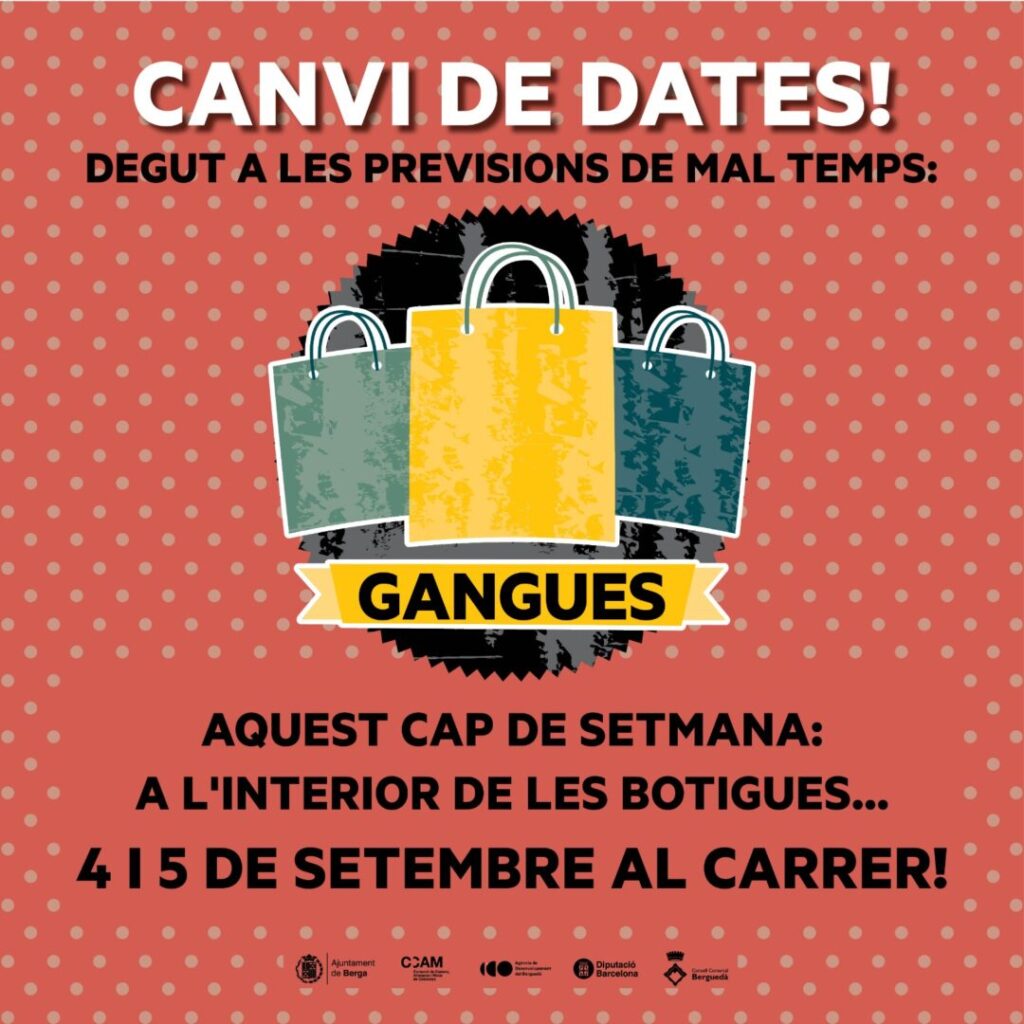 canvi dates gangues